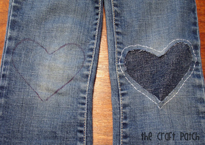 How To Make DIY Heart Knee Patches for Pants