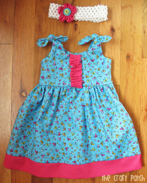 Baby Dress and Matching Flower Hair Bow