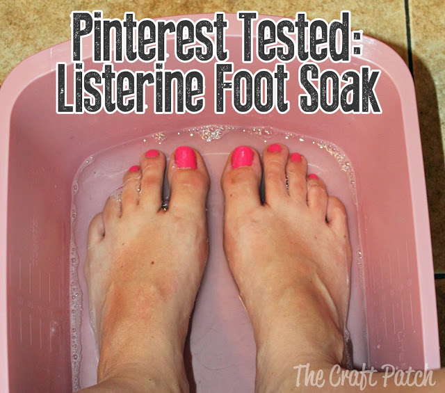 Listerine Foot Soak - The Craft Patch