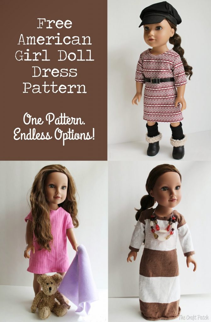 American Girl Doll Basic Knit Dress Pattern And Tutorial