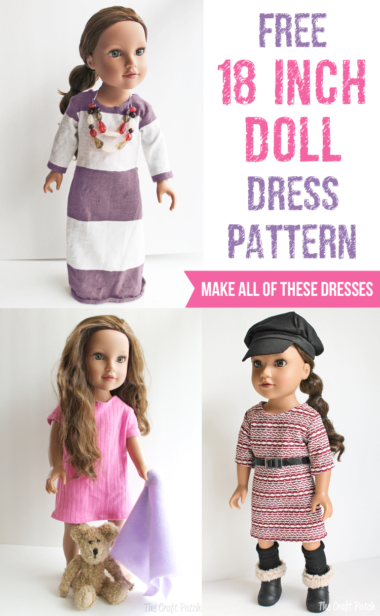 18 inch doll dress pattern