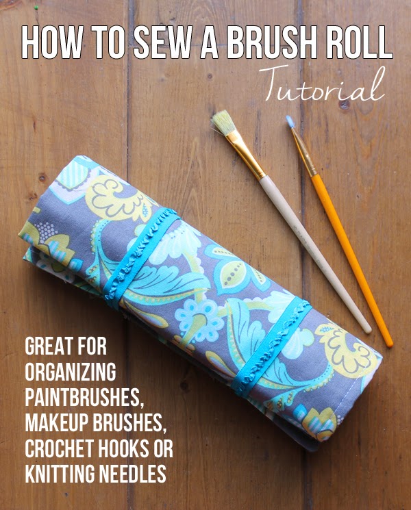 How to Sew a Make Up Brush Holder - Sew Crafty Me