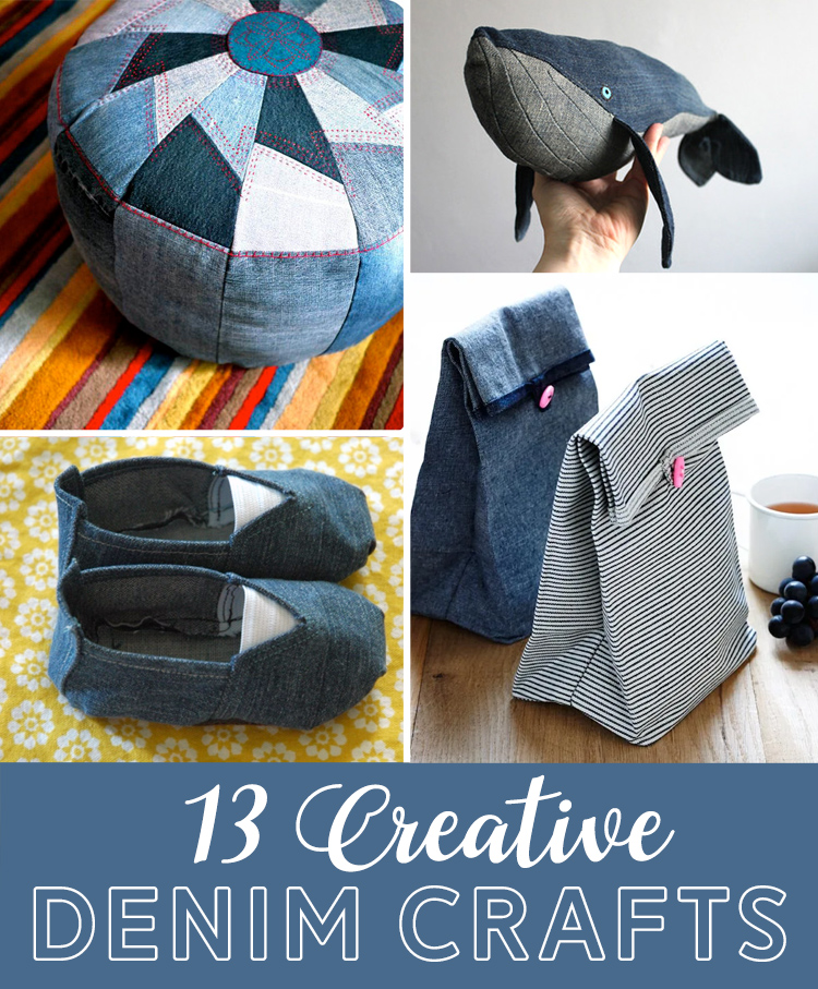 DIY denim fabric baskets - Craft projects for every fan!