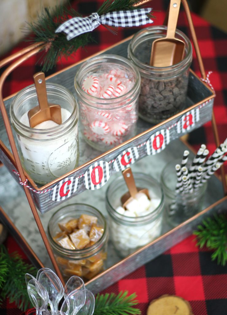 hot cocoa station toppings