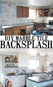 DIY Marble Subway Tile Backsplash: Tips, Tricks and What NOT To Do