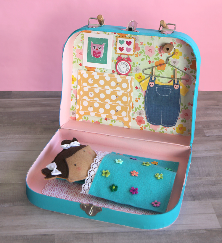 diy suitcase dollhouse