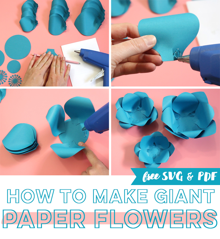 Large Paper Flower Wall Decorations Floral Themed DIY 