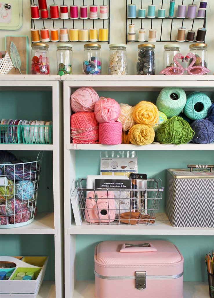 Top 10 Colorful and Organized Craft Room Ideas  Small craft rooms, Sewing  room design, Craft room decor
