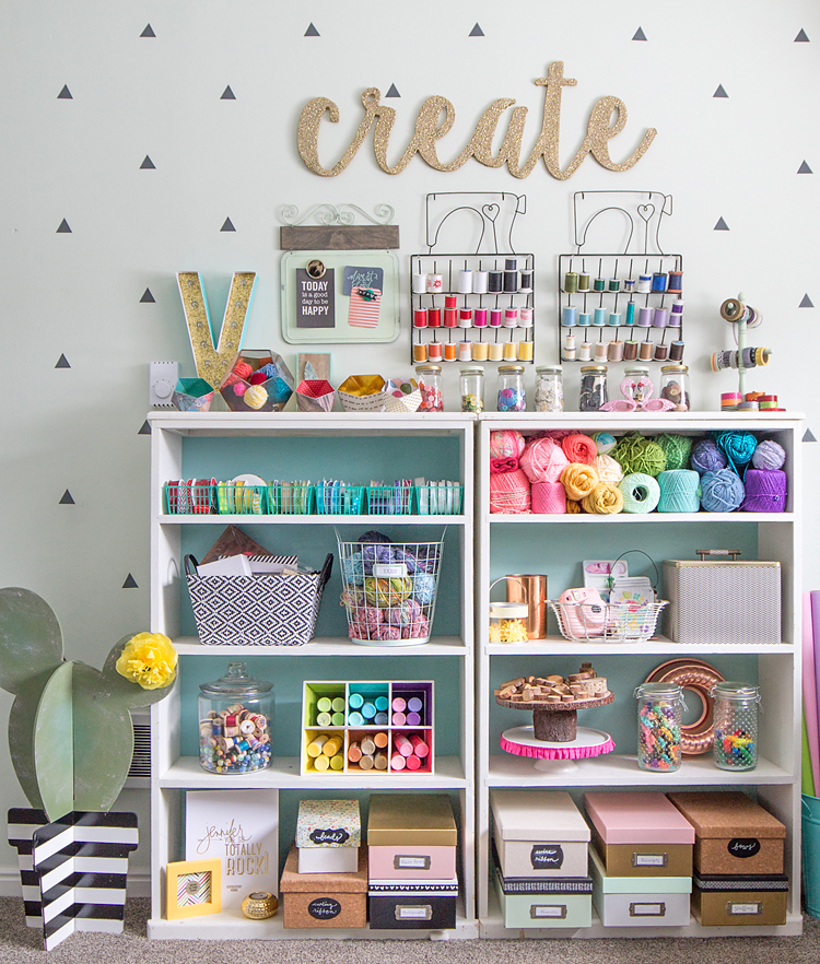 Colorful Craft Room Tour
