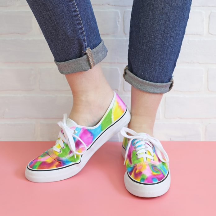 Sharpie Tie Dye Sneakers