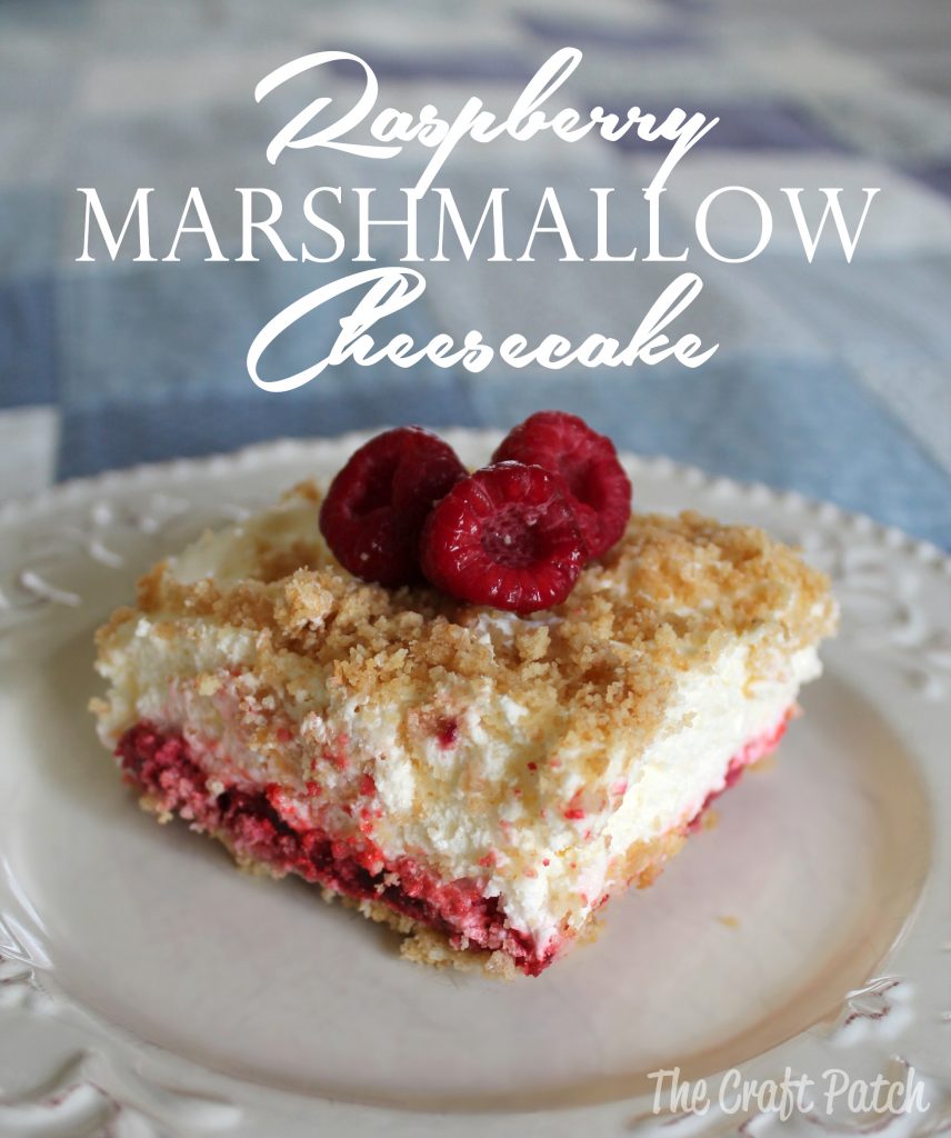 No Bake Raspberry Marshmallow Cheesecake