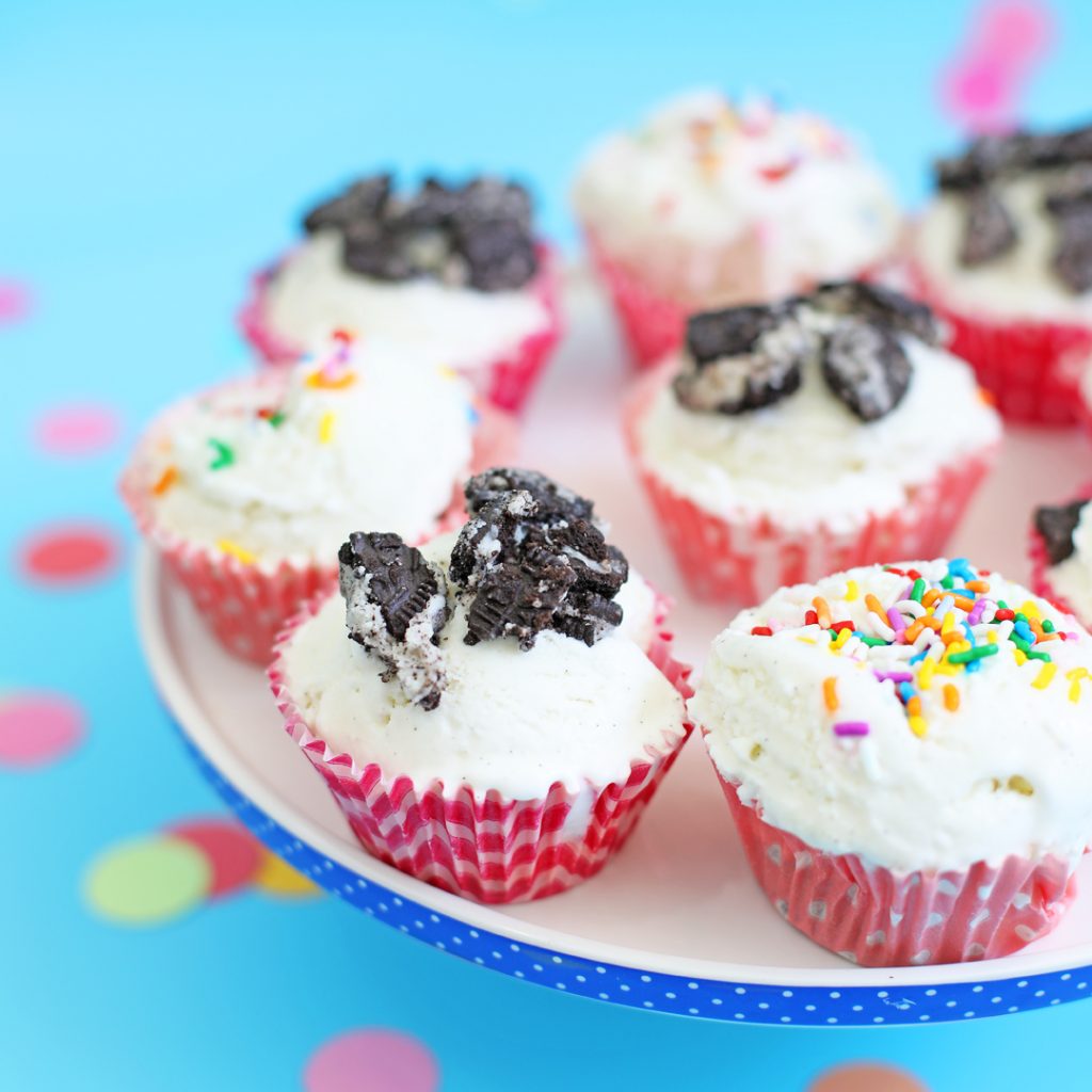 ice cream in cupcake liners