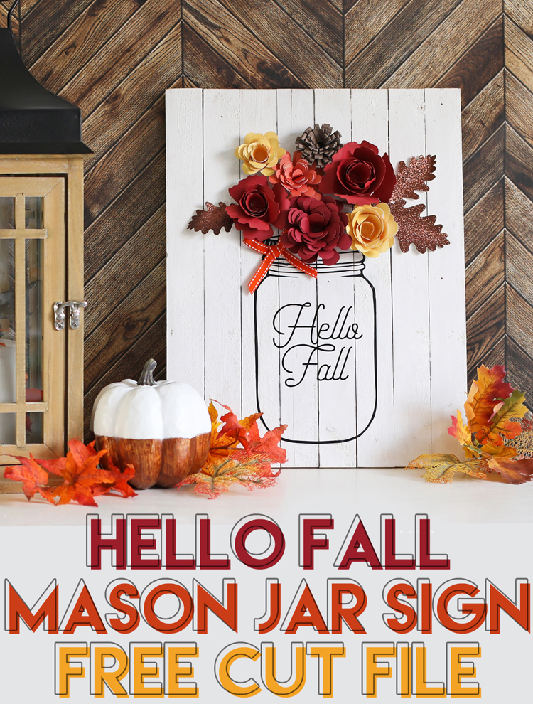 Download Diy Fall Decor Mason Jar Sign The Craft Patch