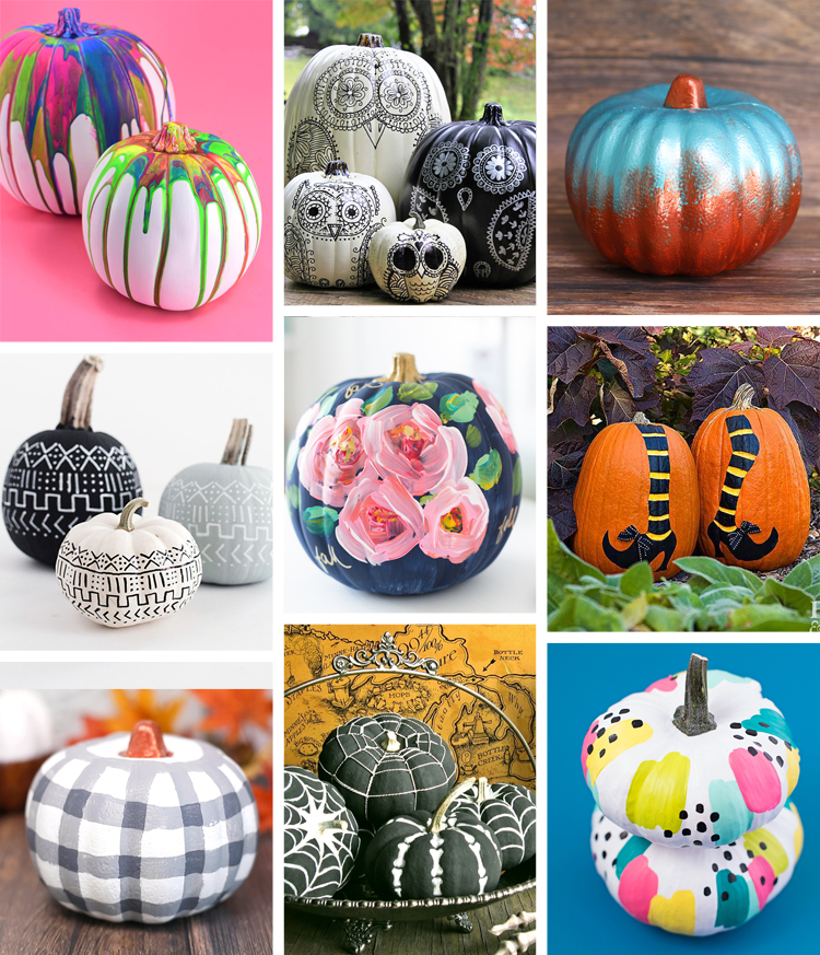 30+ Painted Pumpkins and Other No-Carve Pumpkin Decorating Ideas