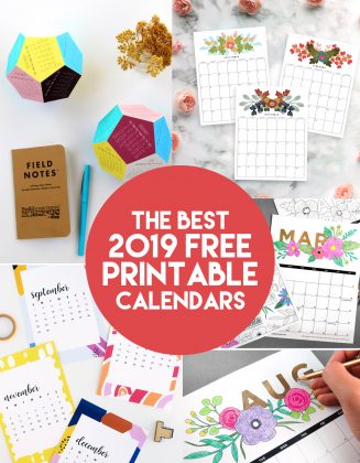 The Best 2019 Free Printable Calendars