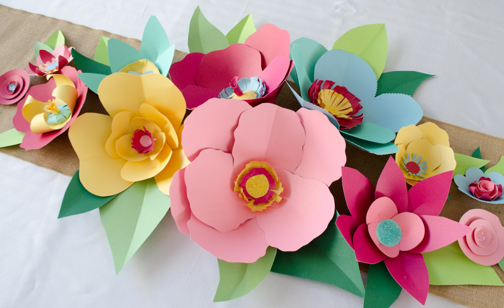 hand cut paper flowers tutorial