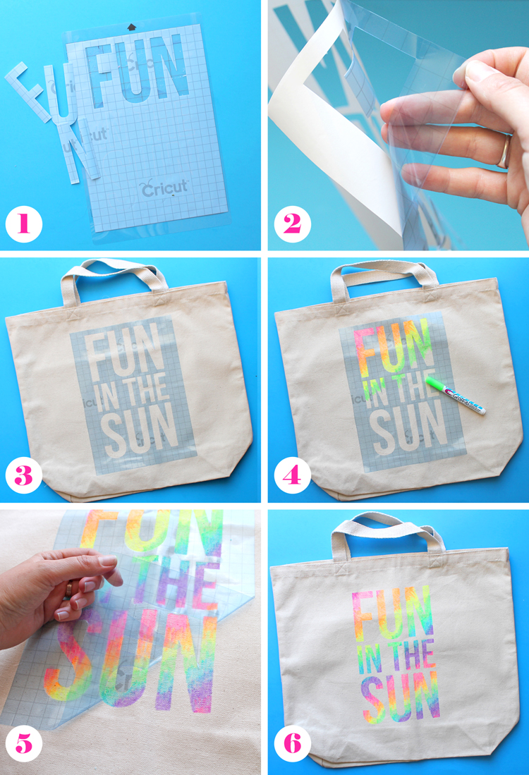 How to Stencil on a Canvas Tote Bag