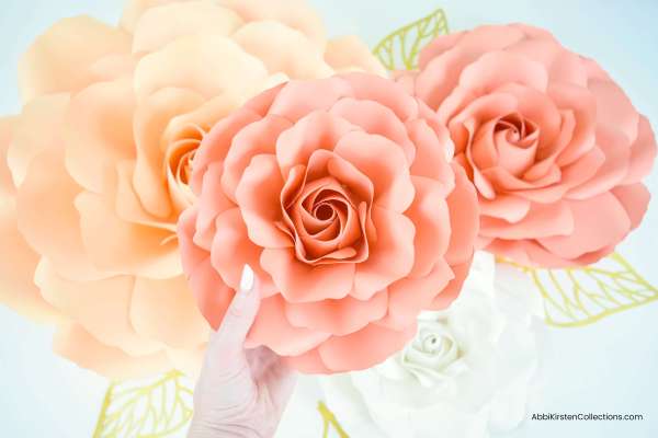 rose petal template printable