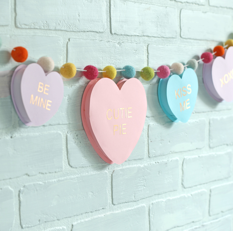 Cute Heart Pastel Color Pattern Valentine's Day Tissue Paper