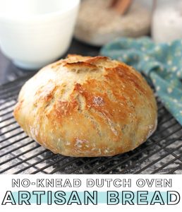 No Knead Artisan Bread – Dutch Oven Bread