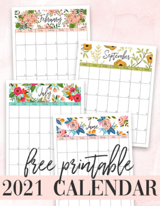 Free Printable 2021 Calendar