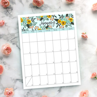 Free Printable 2021 Calendar