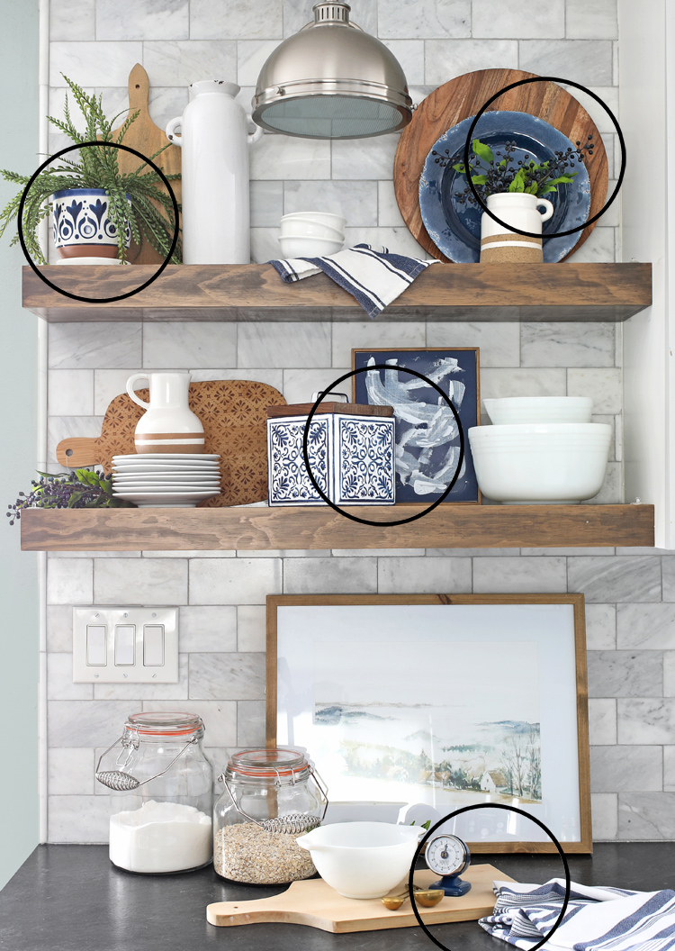 repeat color for shelf styling