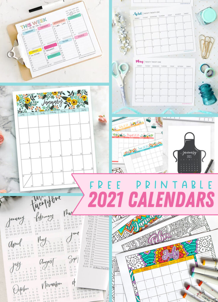 The Best 2021 Free Printable Calendars