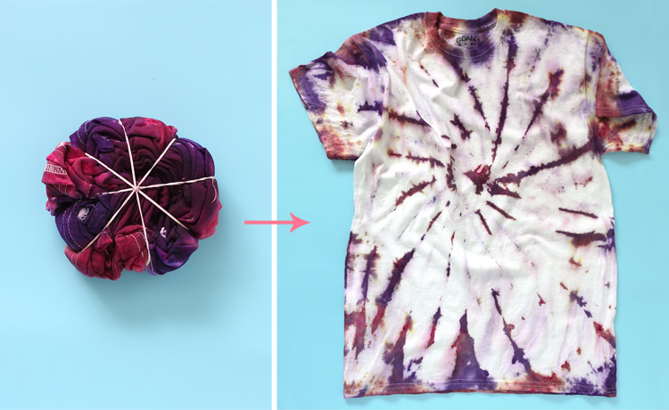 How to Tie Dye Swirl Pattern