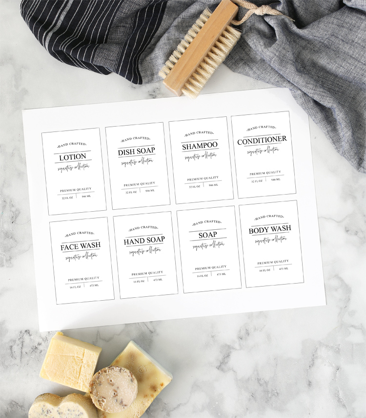 Free Printable Soap Labels - Printable Templates by Nora