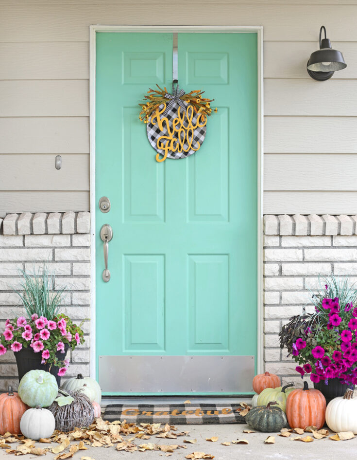 DIY Fall Charger Wreath