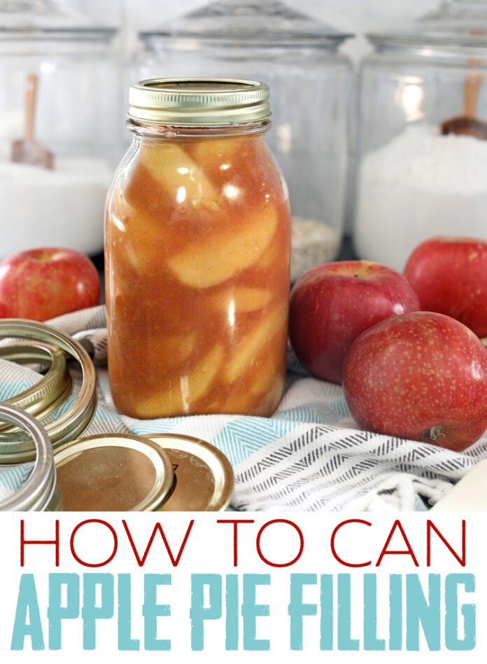 Home Canned Apple Pie Filling