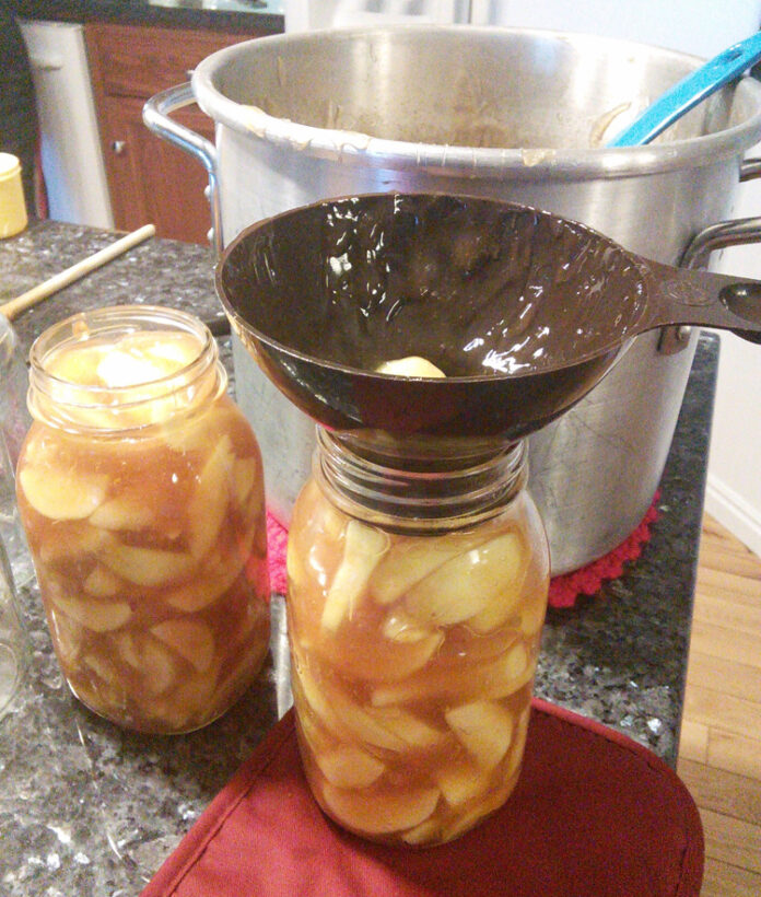 Home Canned Apple Pie Filling