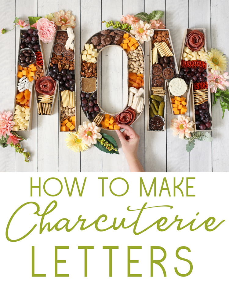 DIY Paper Mache Charcuterie Letters