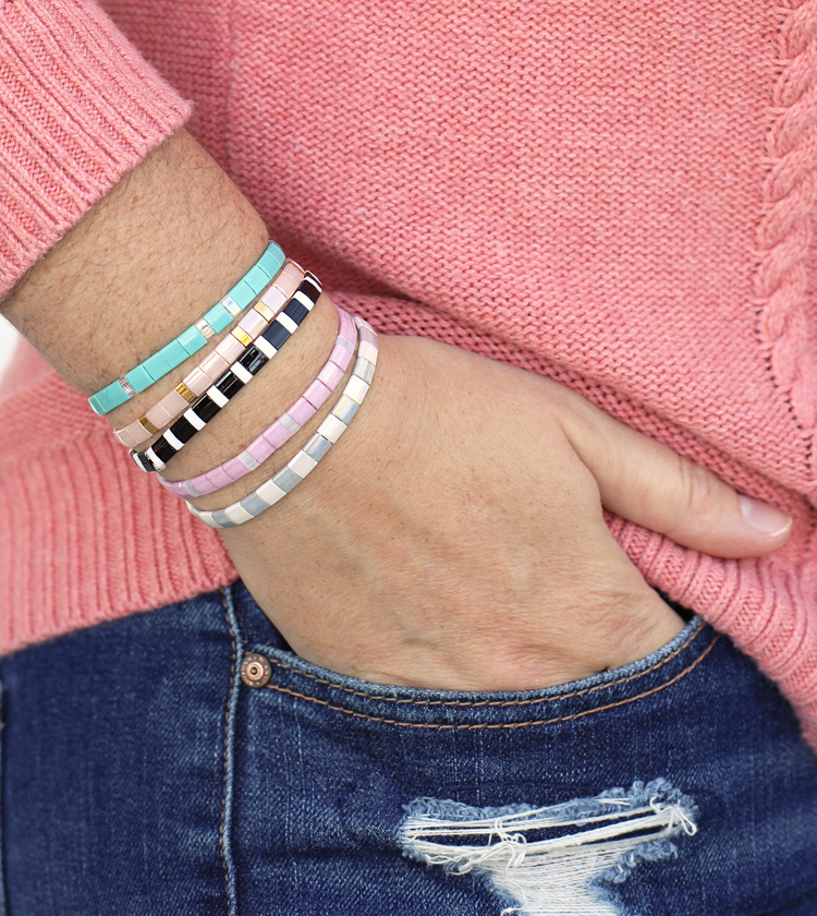 How to make a colorful beaded bracelet: Tutorial/Super easy beads bracelet