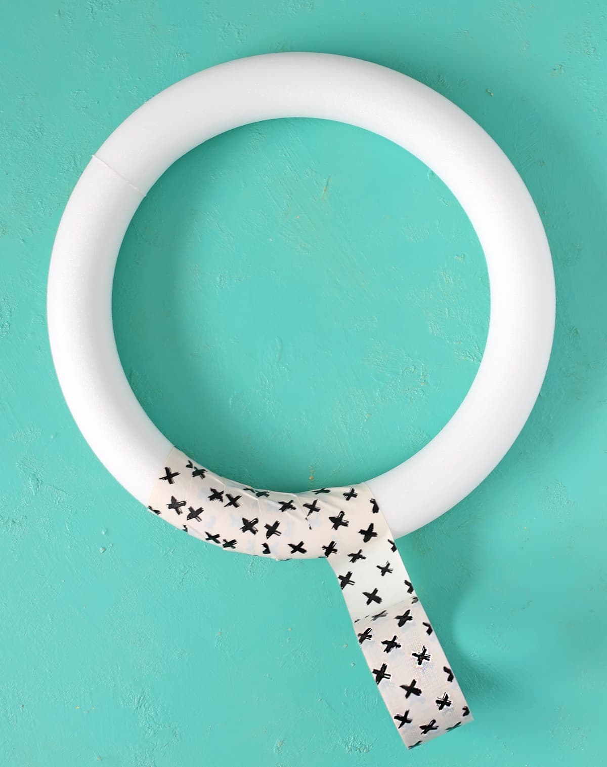 White Duck Tape Wreath - Delineate Your Dwelling