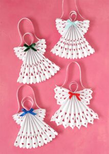 How to Make Paper Christmas Angels