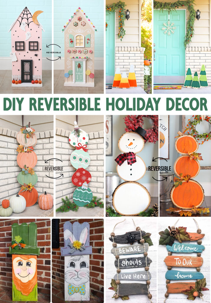 diy reversible holiday decor crafts you can make