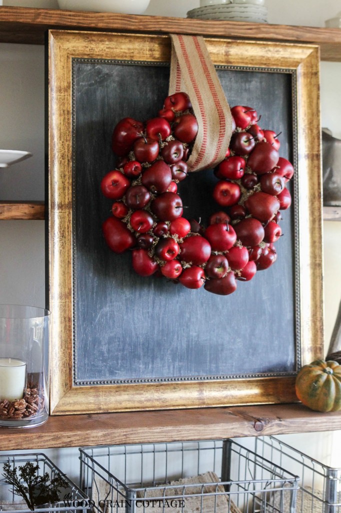 couronne de pommes d'automne à faire soi-même