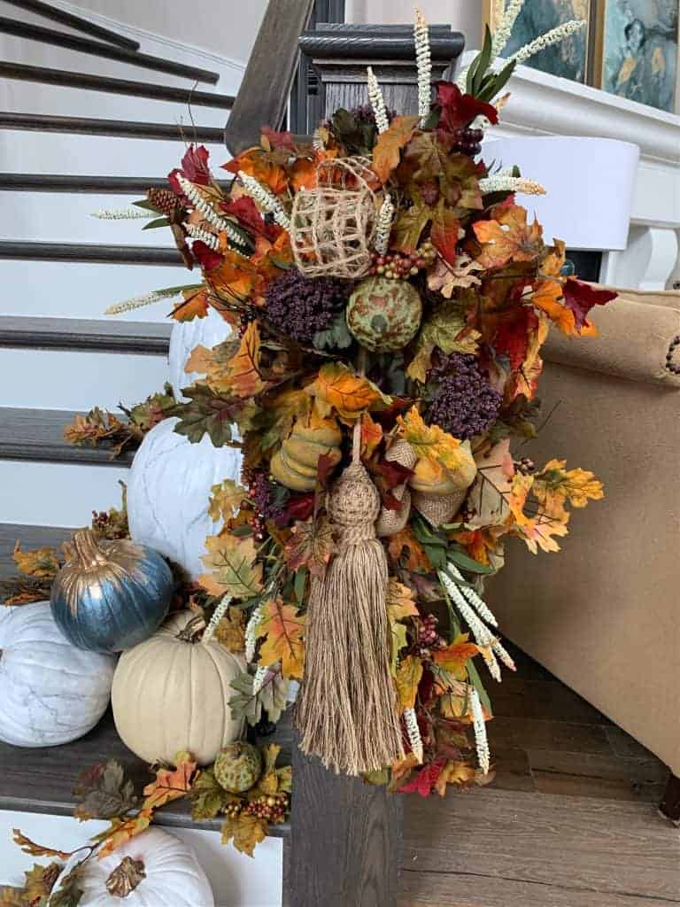 Décoration de porte d'automne à faire soi-même