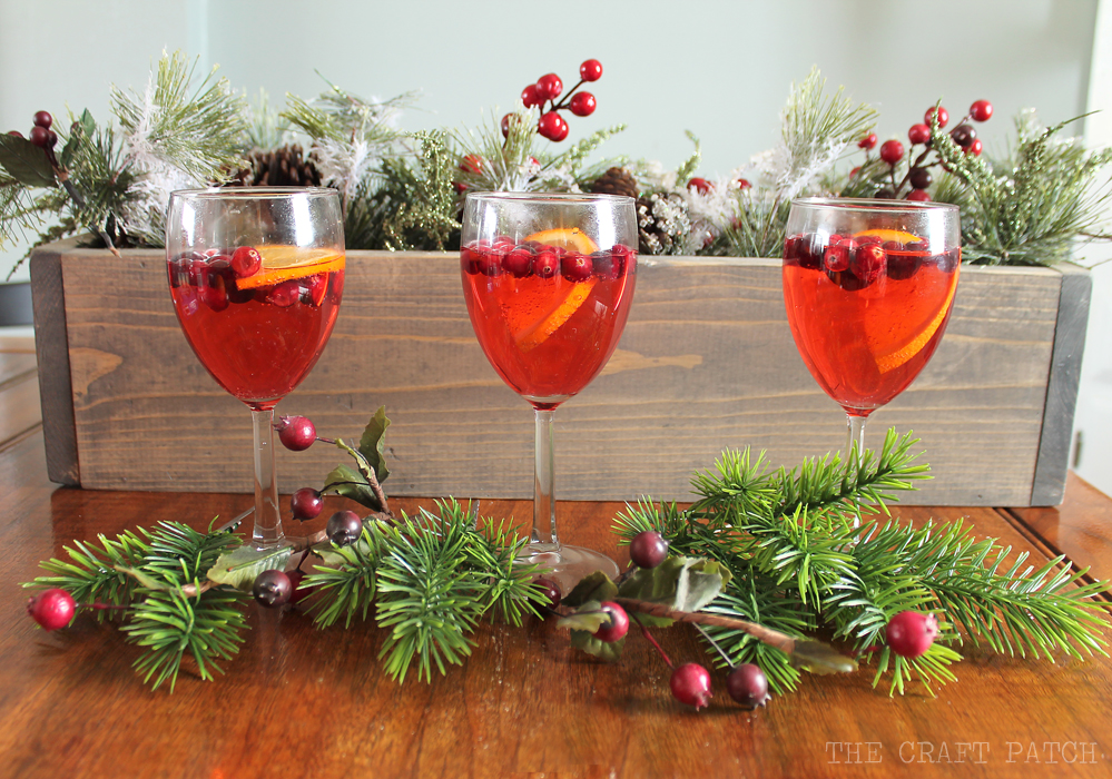 cranberry orange almond christmas drink