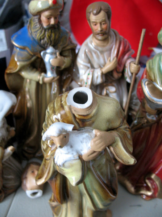 broken nativity piece