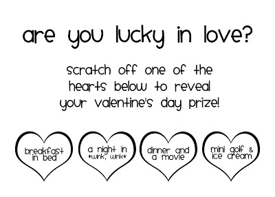 valentines day scratch off card