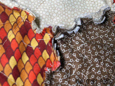 clip seams for rag quilt