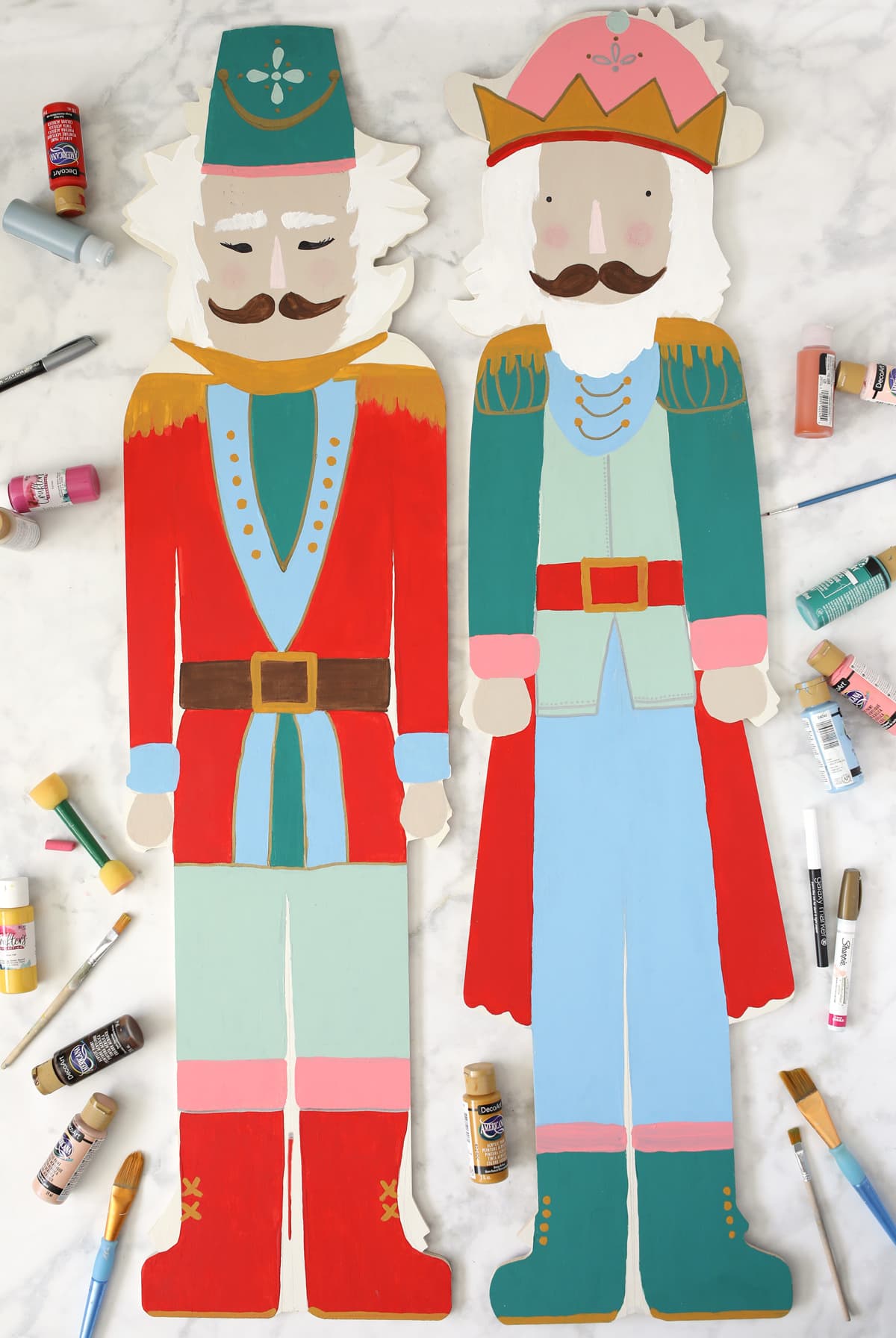 painted wooden nutcrackers