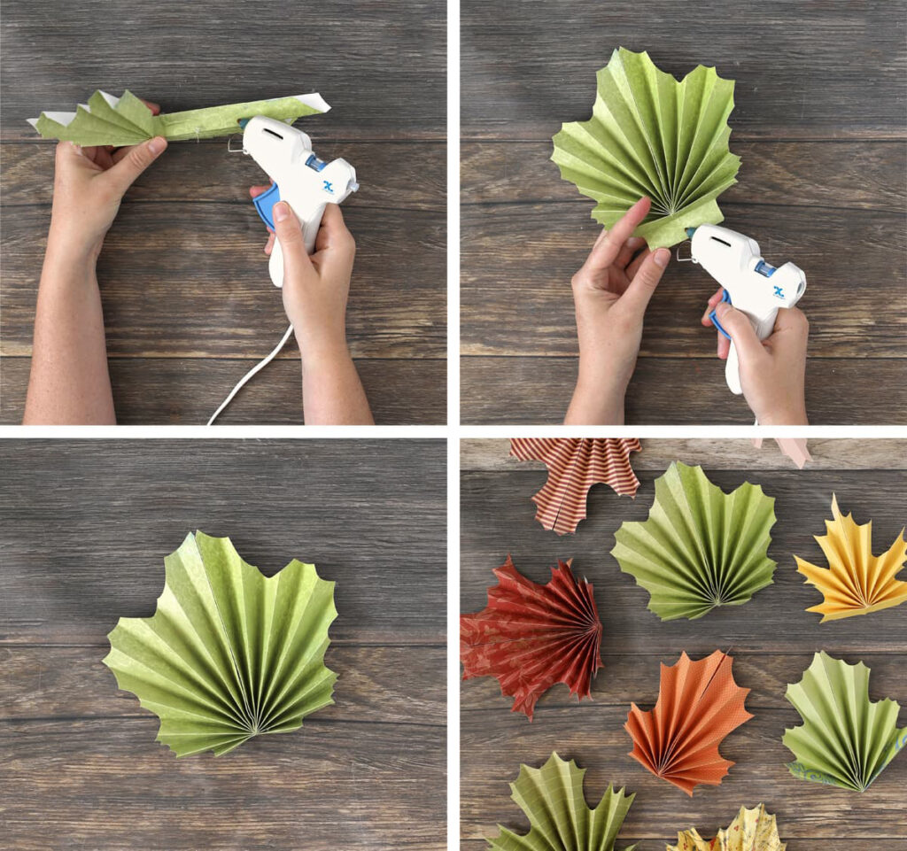 fall paper leaves tutorial