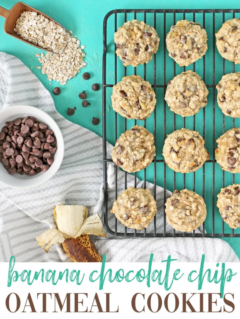 banana chocolate chip oatmeal cookie recipe