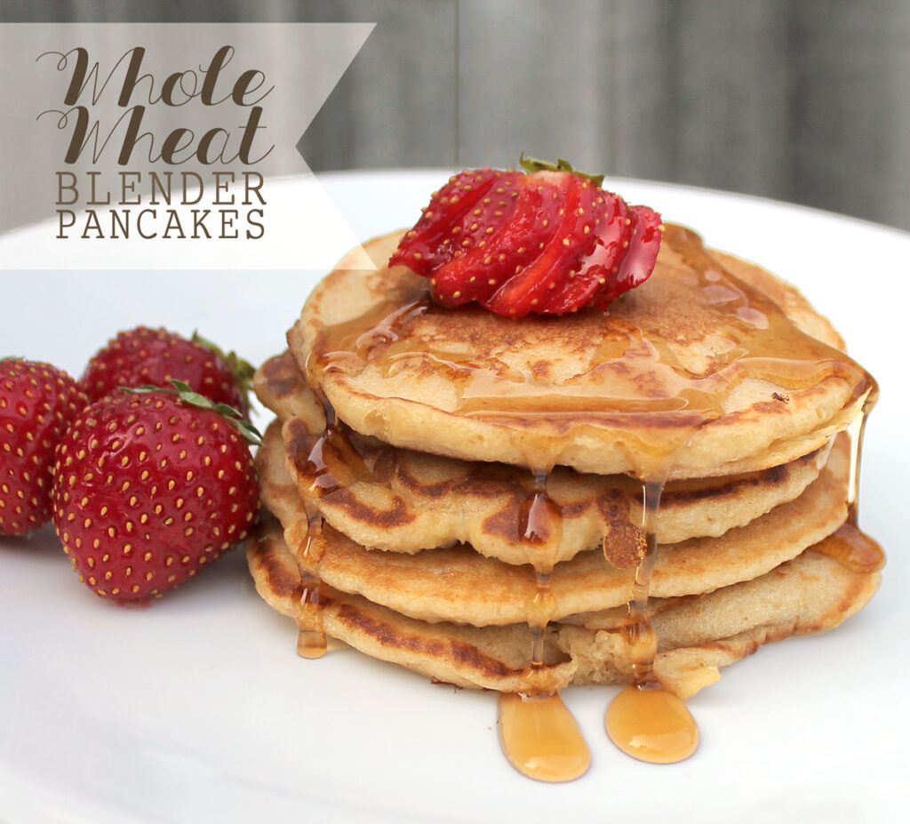 whole wheat pancake recipe made in the  blender