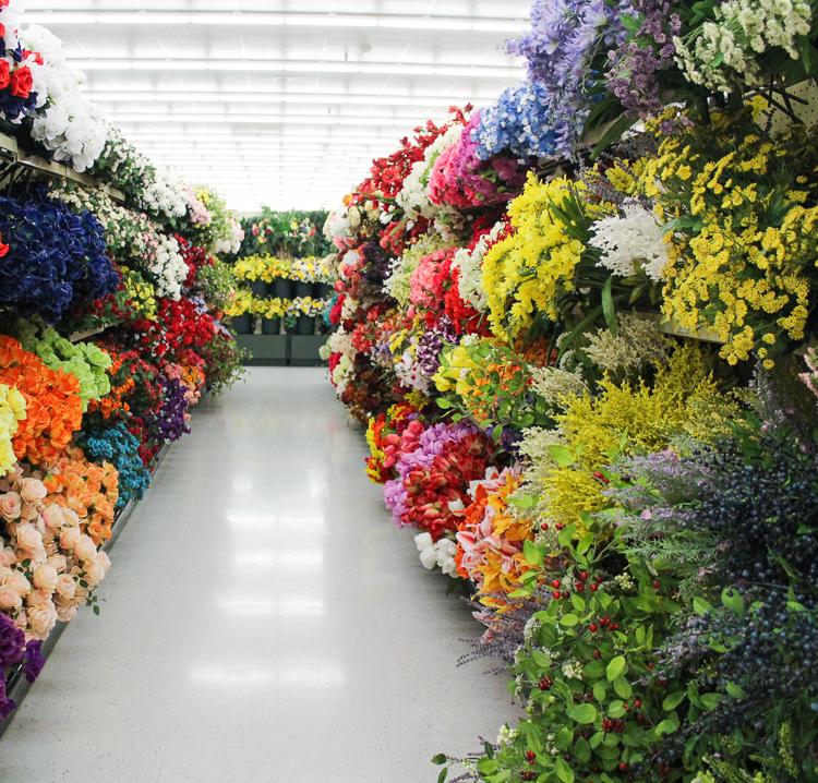 hobby lobby floral aisle