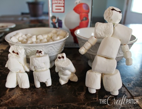 how to make baymax marshmallow men